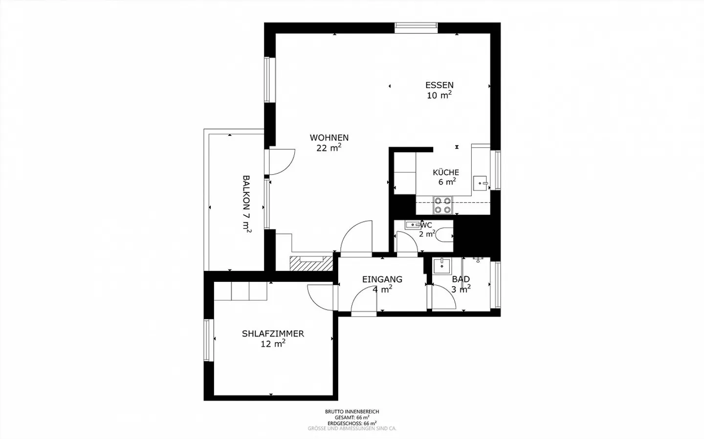 Renovated 2 ½ room apartment with charming view, underground garage - Photo 30 of 30