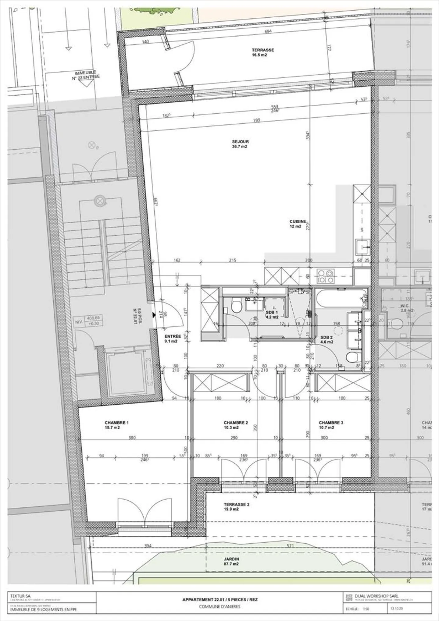 Appartement 5 pièces - Photo 3 sur 3
