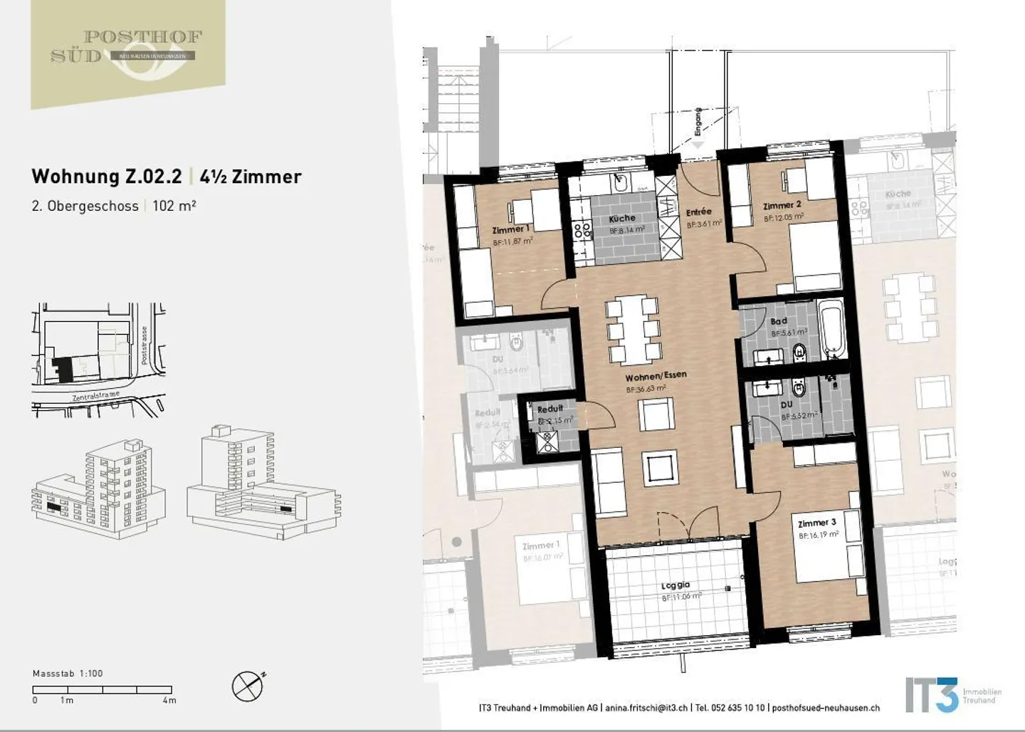 Modernes Apartment in Neuhausen - Foto 8 von 8