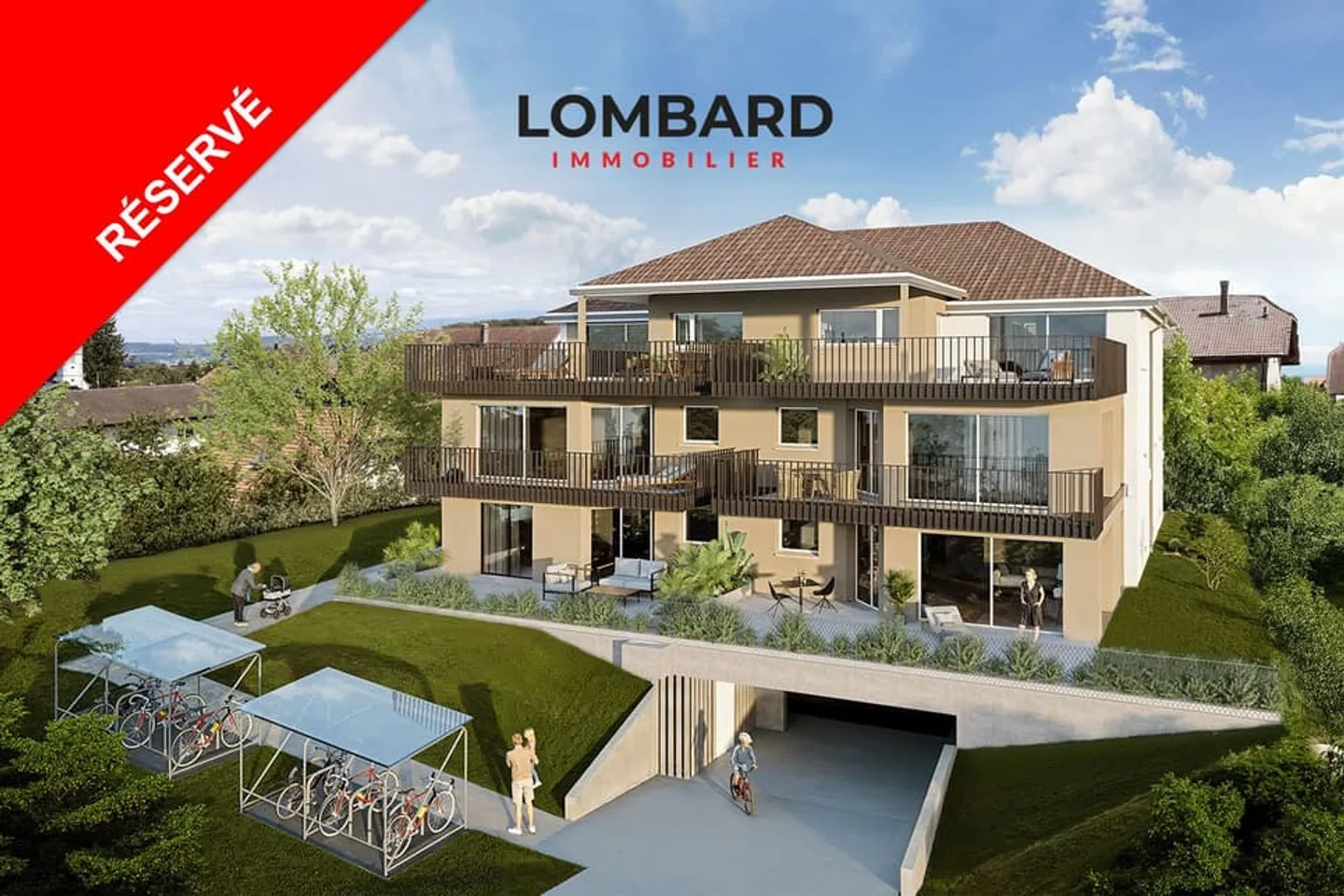 ***RÉSERVÉ*** Appartement neuf de 3.5 pièces au rez-de-chaussée - Foto 1 von 6