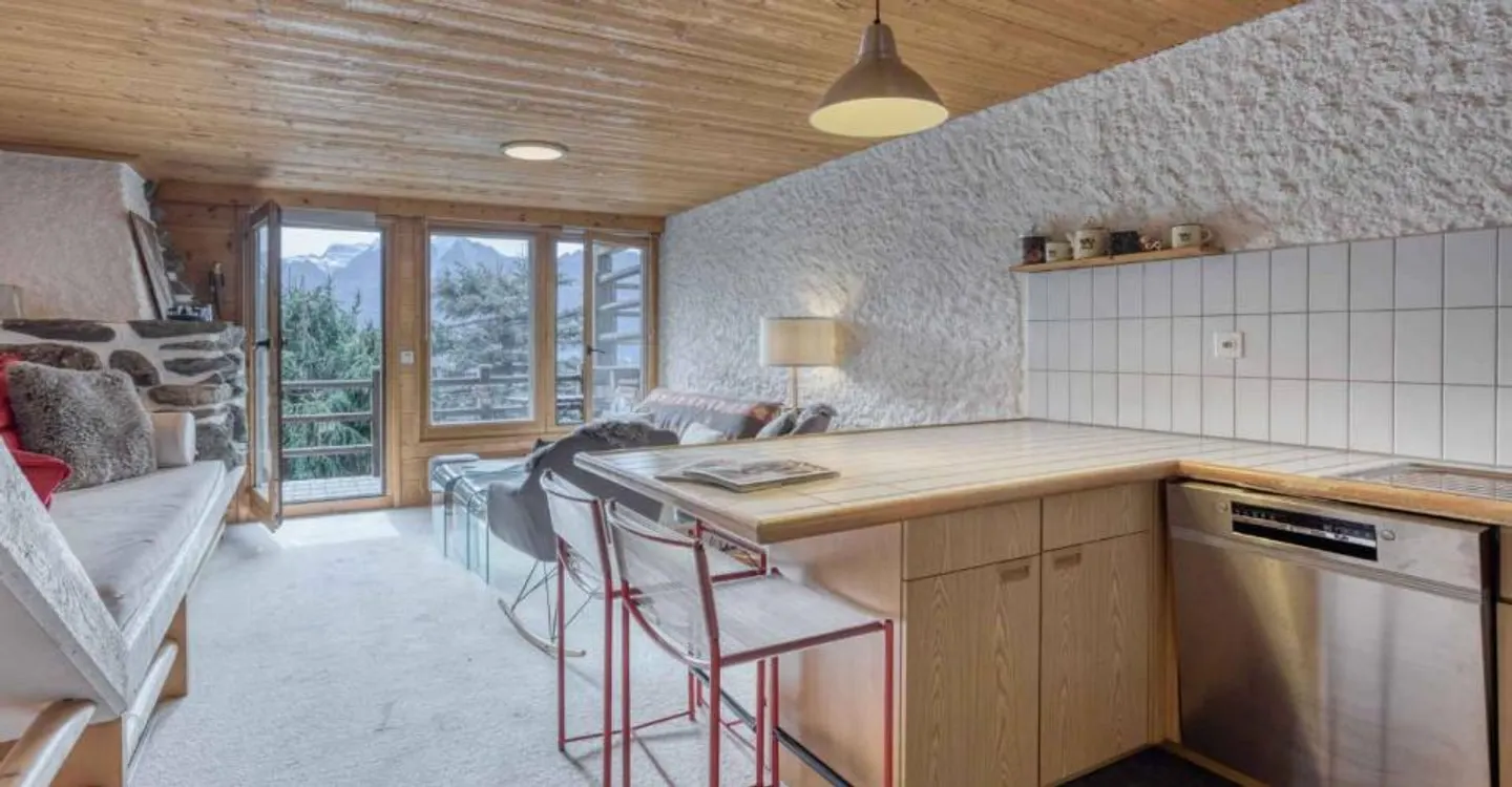 Schönes Duplex von 67 M2 mit Garten und Panoramablick – Verbier (Nifortsié) - Foto 4 von 10