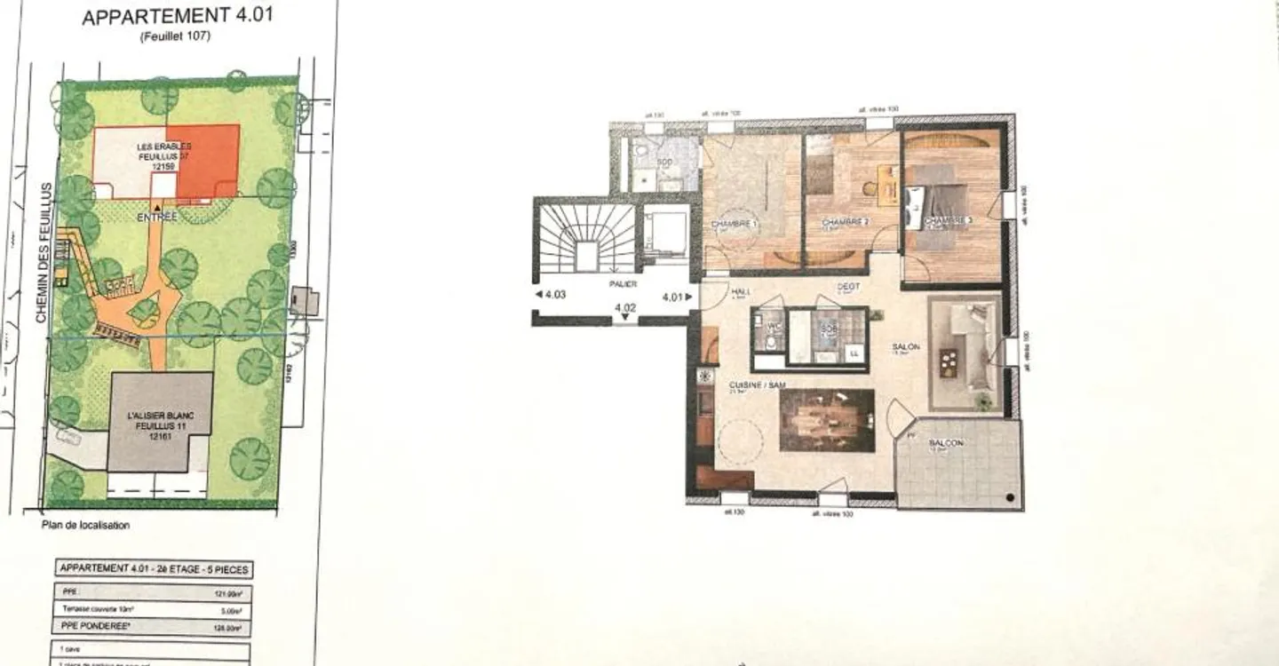 Appartement spacieux à Meyrin - Photo 2 sur 8