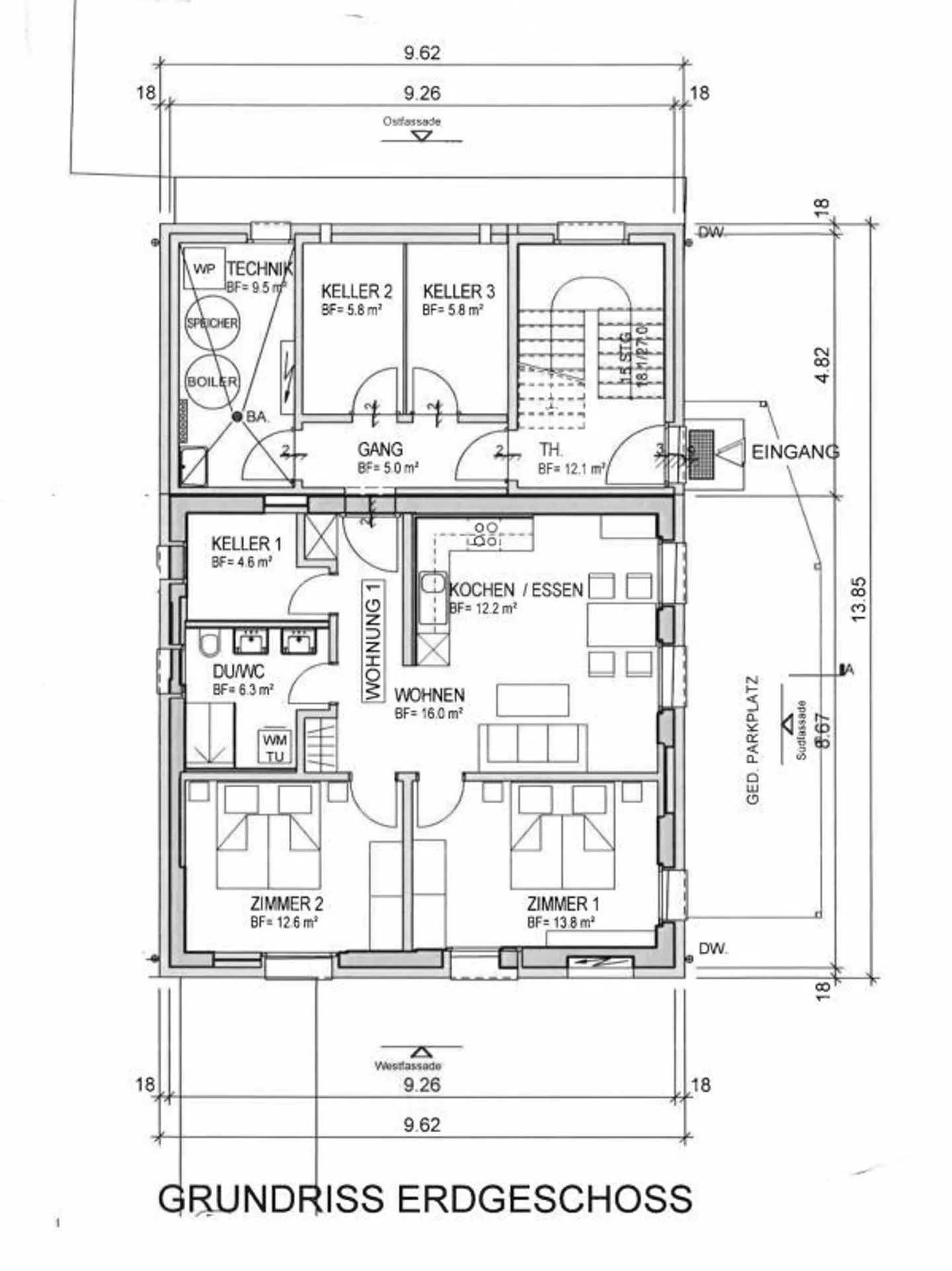 Appartements de vacances rénovés de 4½ pièces avec balcon - Photo 6 sur 6