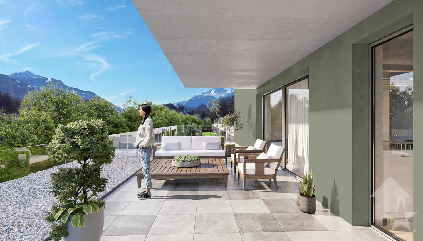 Nice 2.5 room apartment from 64 m2 with balcony or terrace - Photo 2 of 8