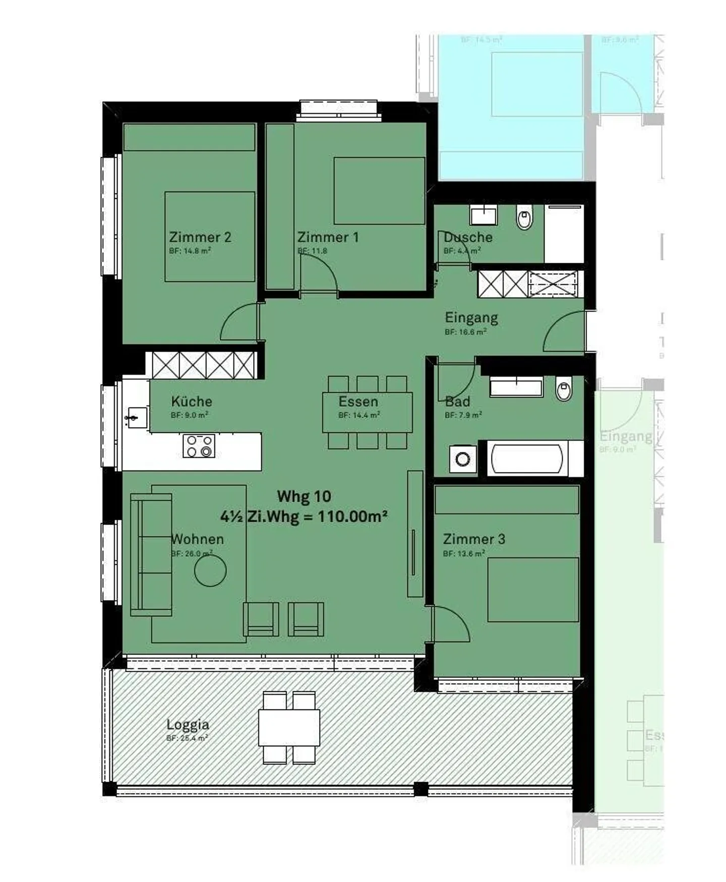 Beautiful 4.5 room apartment for rent in Zizers! - Photo 7 of 7