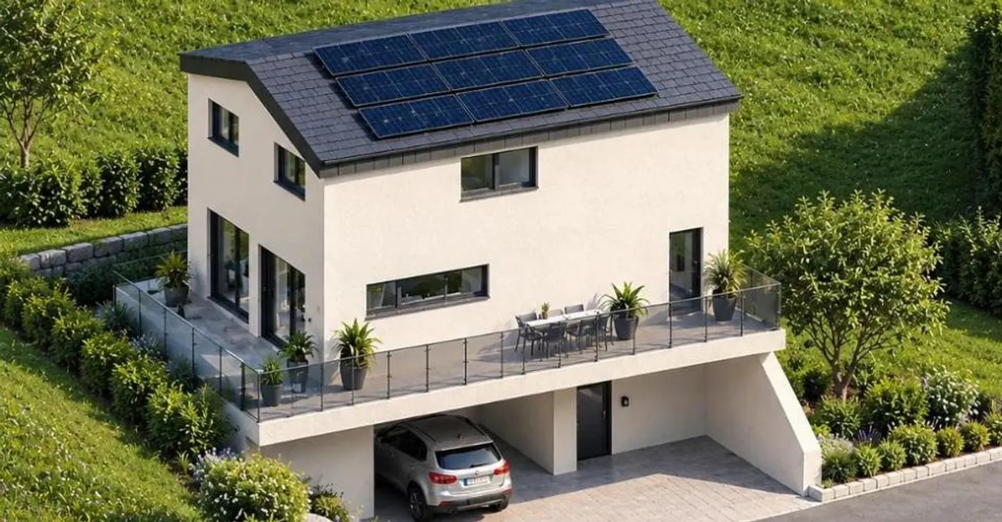 Villa contemporaine avec jardin et terrasse à deux pas de Sion - Photo 1 of 6