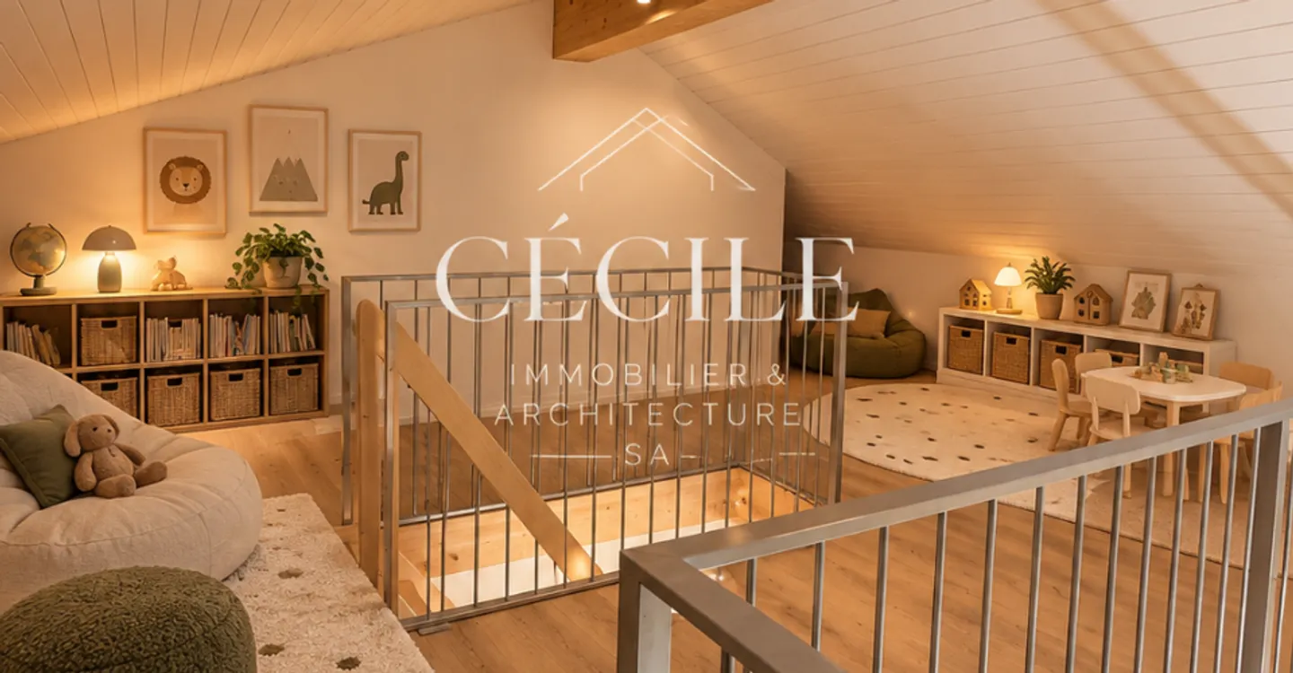 Wunderschöne 4,5-Zimmer-Wohnung von 115 m² mit Mezzaninen – Charme und Eleganz in Villars-Bozon - Foto 7 von 18