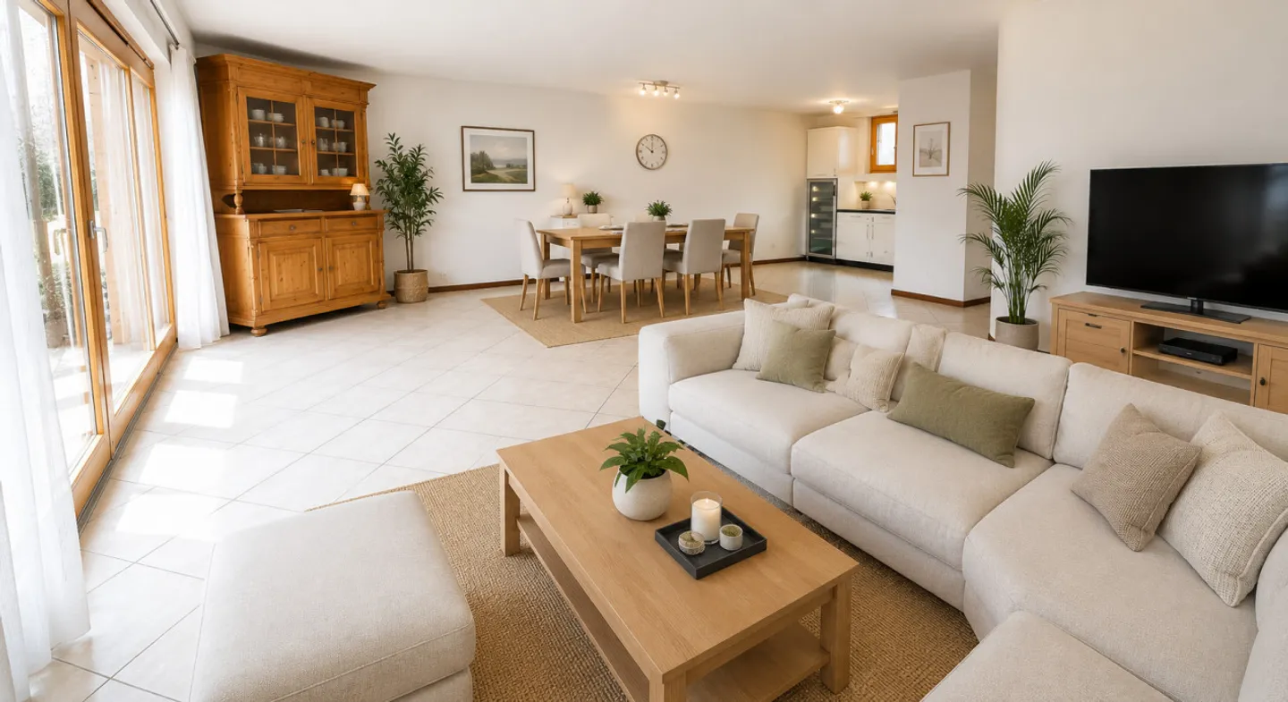 For rent - Superb family house with 6.5 rooms and terrace in the heart of Lens - Photo 1 of 15