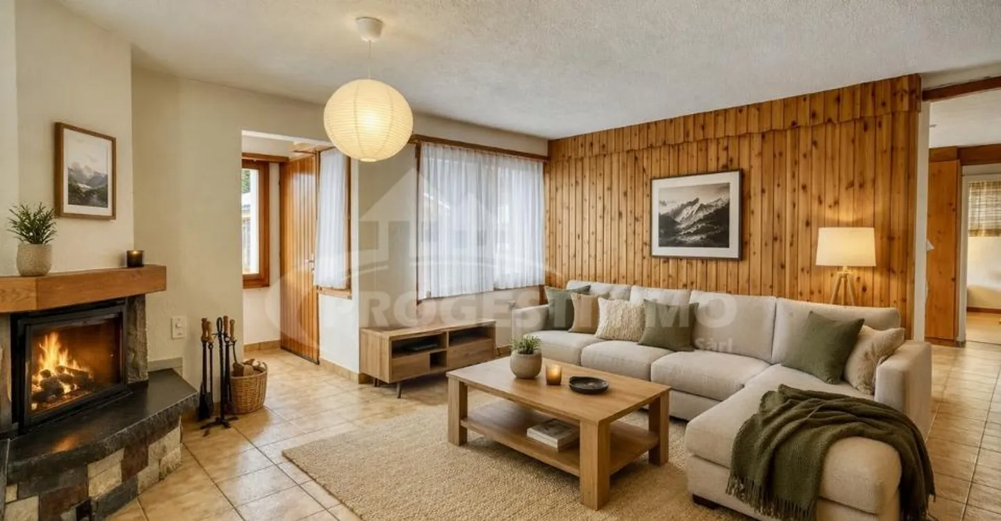 ESCLUSIVITÀ, GRANDE CHALET CON 2 APPARTAMENTI E TERRENO EDIFICABILE - Foto 7 di 11
