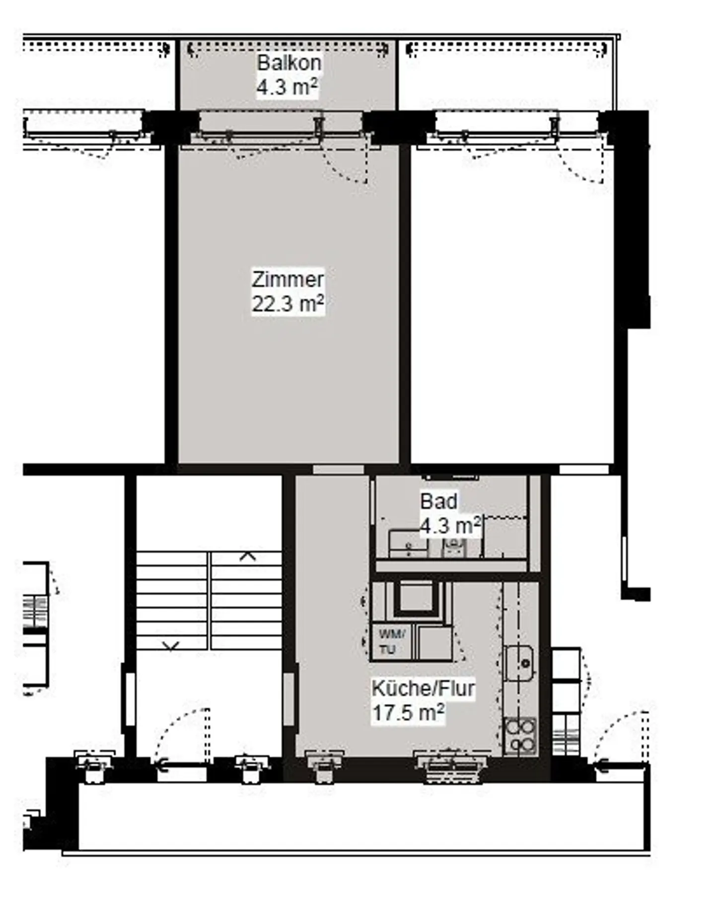 Appartement 1 pièce - Photo 6 sur 6