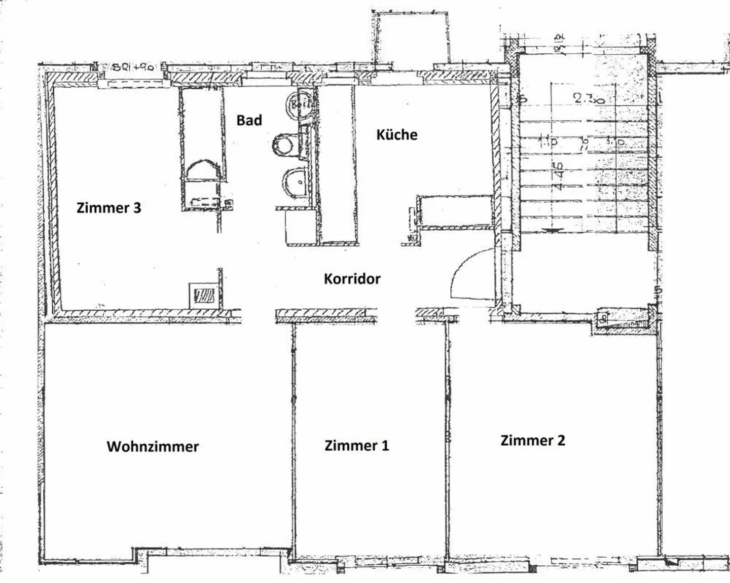 Charmante, rénovée appartement de 4 pièces avec balcon - Photo 7 sur 7