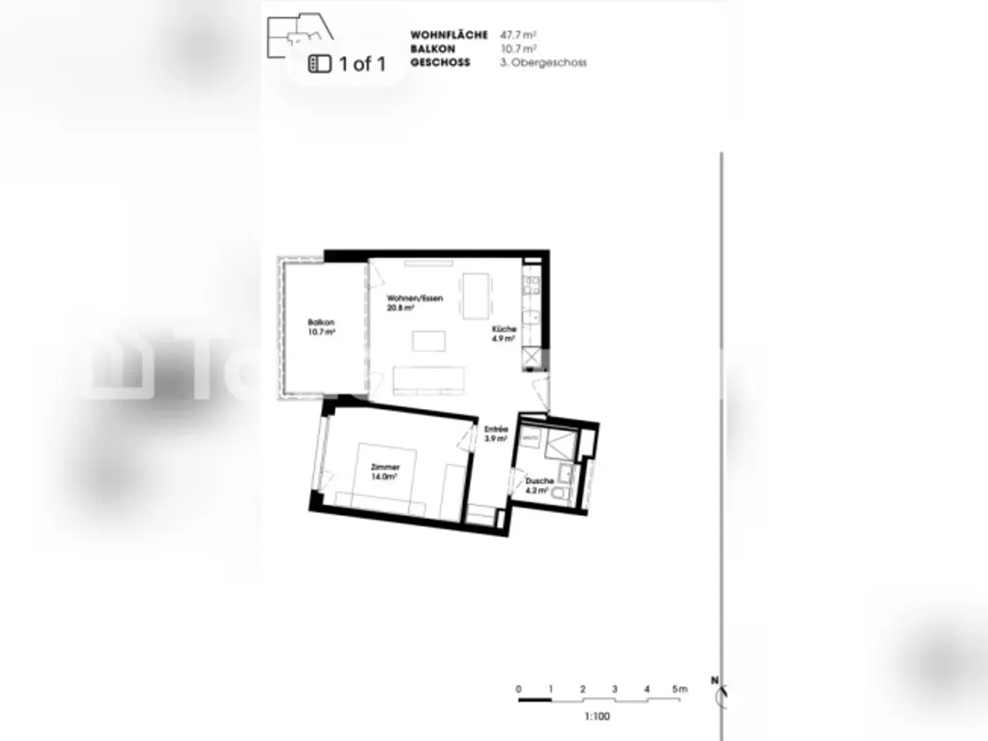 Appartement moderne 2.5 pièces dans le quartier 3 – avec lave-linge et sèche-linge - Photo 10 sur 10