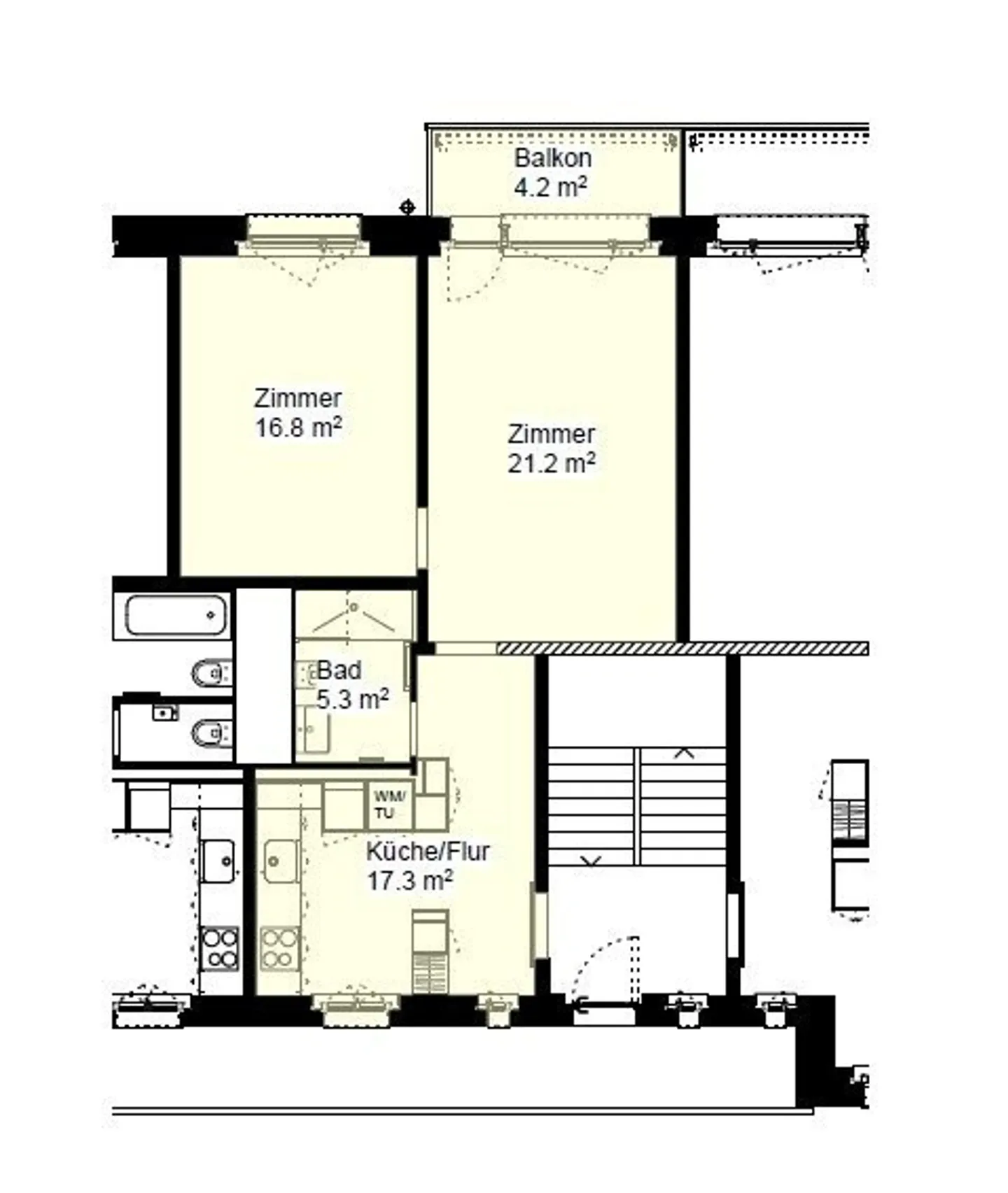 Stilvolle Wohnung in Winterthur - Foto 7 von 7