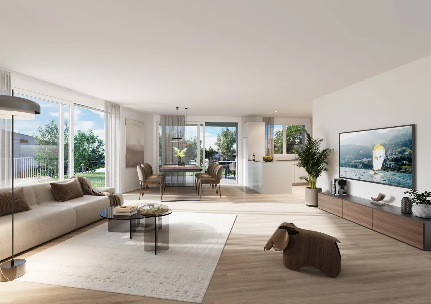 4.5 Zi. Gartenwohnung im Neubau MFH Ruediland - Foto 1 von 2