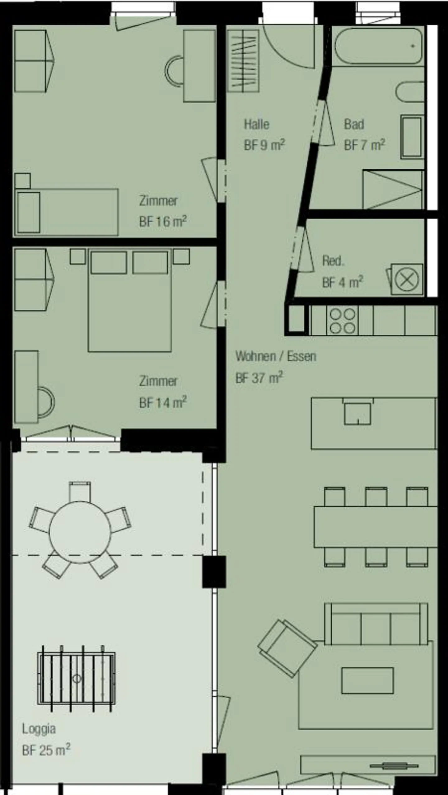 Newly built 3.5 room apartment in the center of Appenzell - Photo 10 of 10