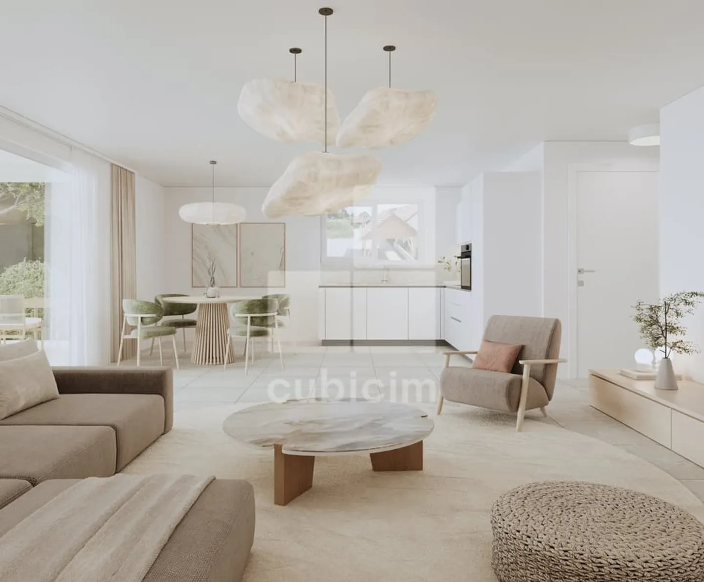 New 3.5-room apartment on the garden level - Photo 4 of 12