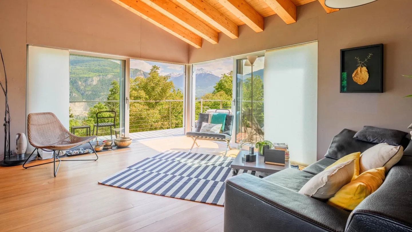 Ensemble unique de deux villas avec terrain adjacent - Ayent (Valais) - Photo 3 sur 17