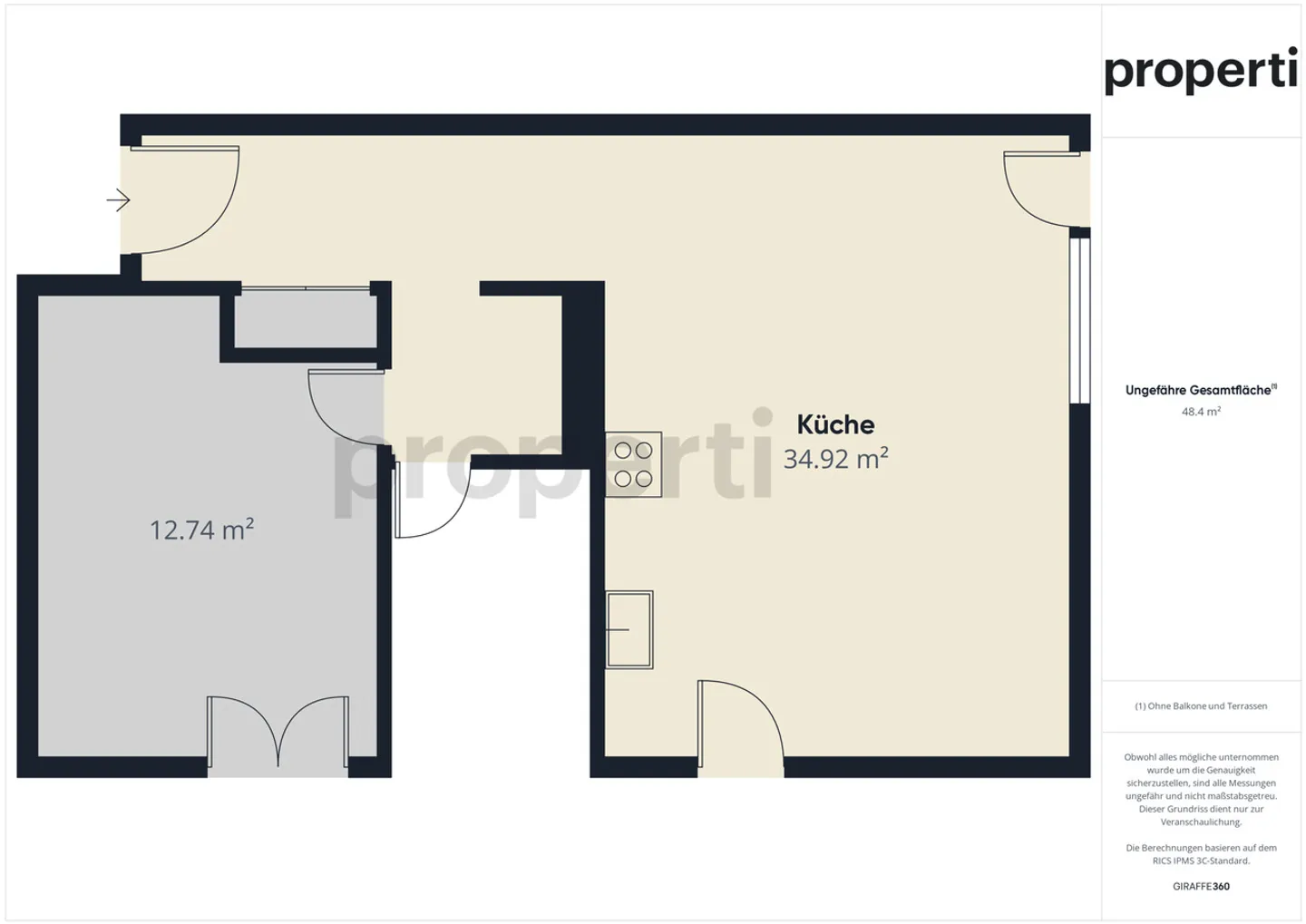 Magnifique appartement de 2,5 pièces à Lumino avec jardin et beaucoup de soleil - Photo 7 sur 8