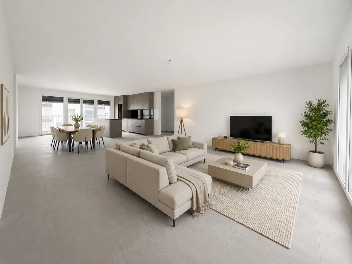 Neue 4,5-Zimmer-Wohnung im Erdgeschoss in Farvagny - Foto 1 von 7