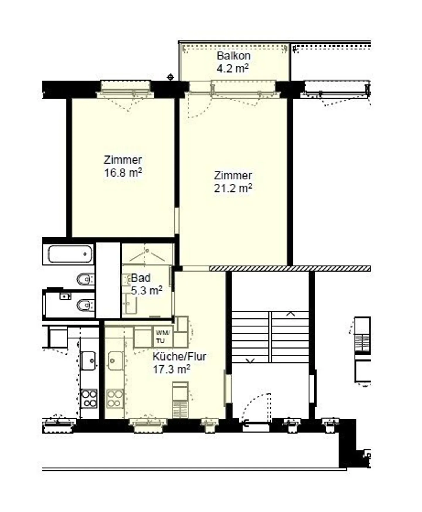 Stilvolle Wohnung in Winterthur - Foto 7 von 7