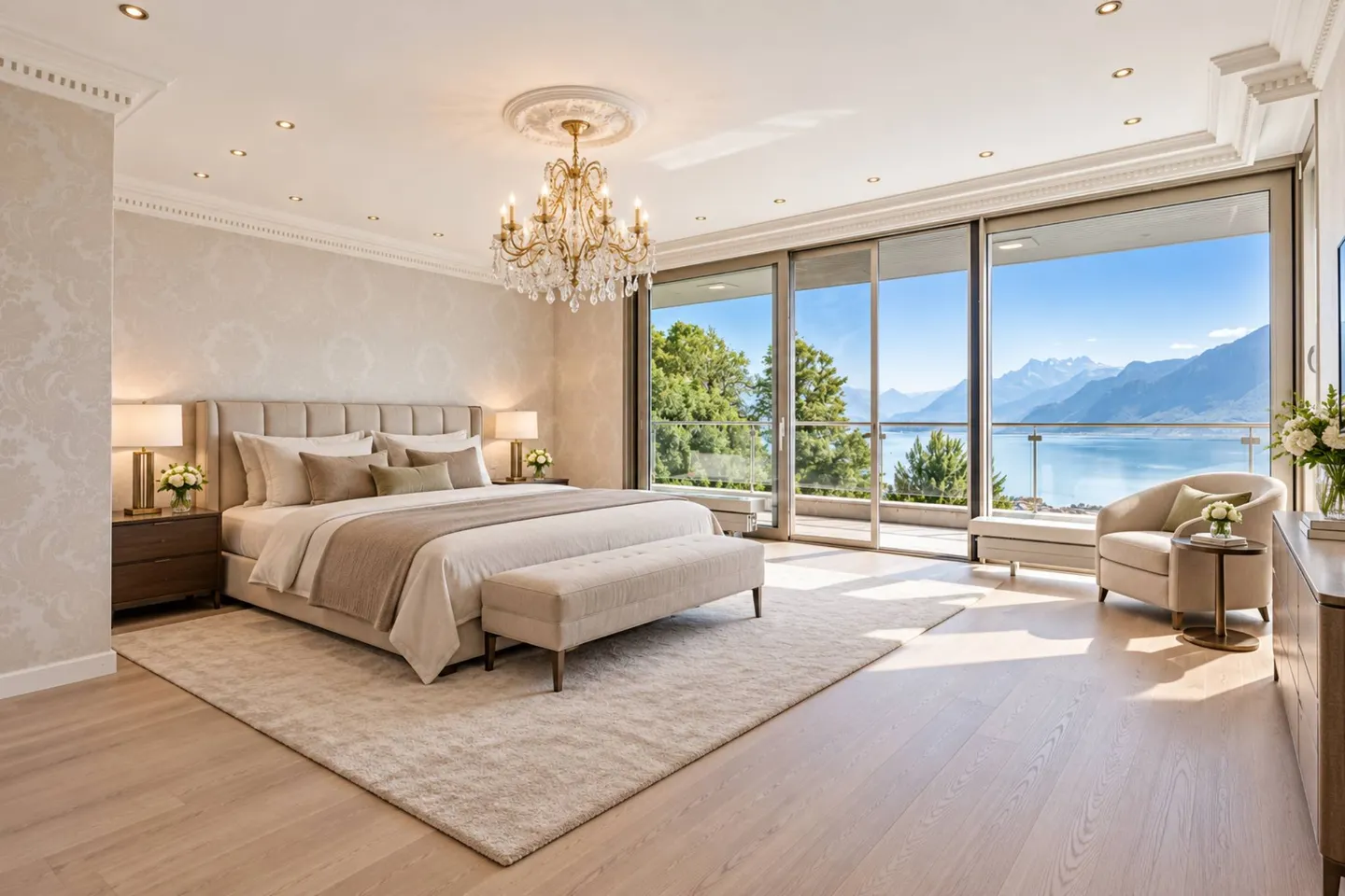 Herrenhaus mit Panoramablick auf den See - Foto 6 von 13