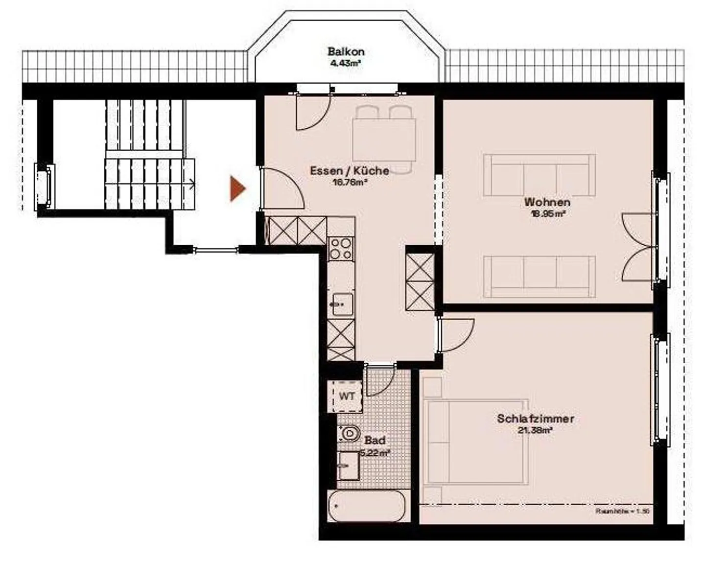 2.5-room apartment with city view (limited to one year) - Photo 10 of 10