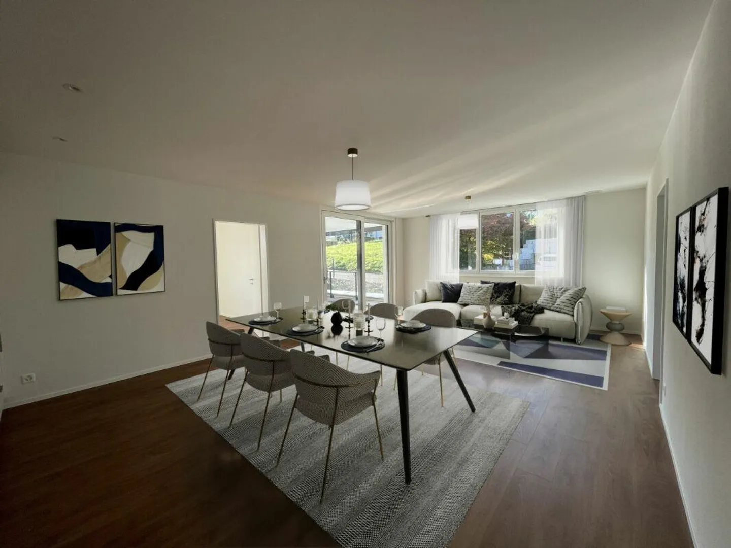 Neuwertige 3-Zimmer-Wohnung mit Terrasse (Erstbezug) - Foto 2 von 8