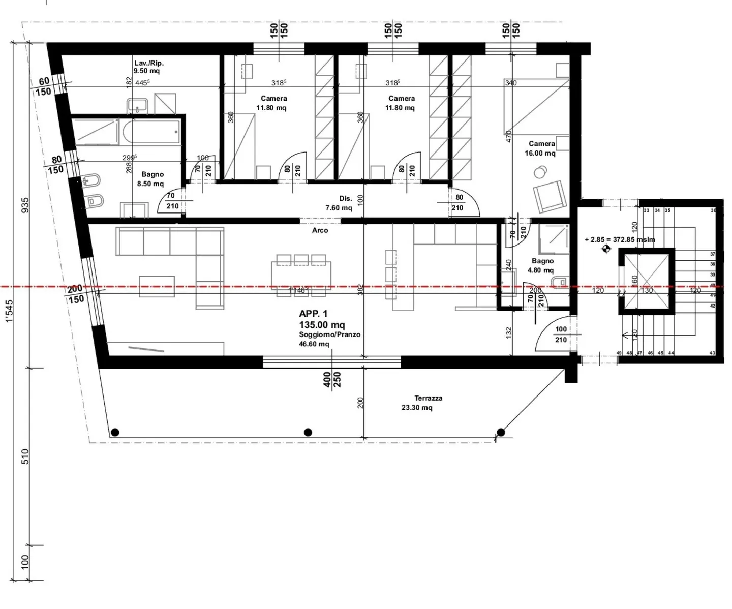 SPACIOUS AND MODERN 4.5 ROOMS IN MALVAGLIA - Photo 12 of 14