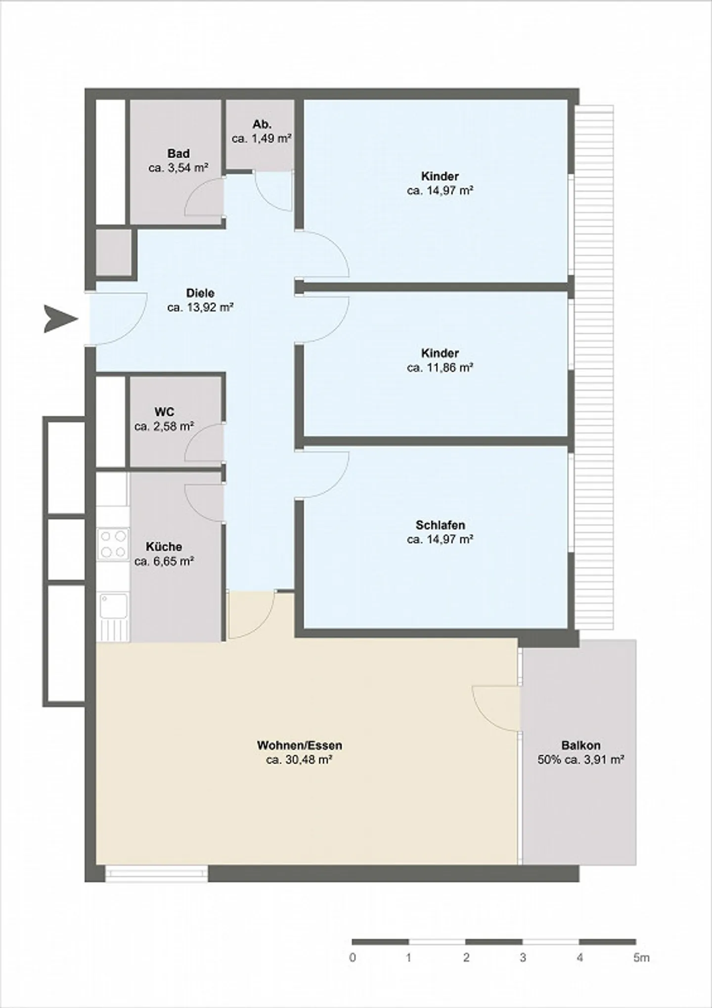 Family Apartment on the 11th Floor - Photo 9 of 9