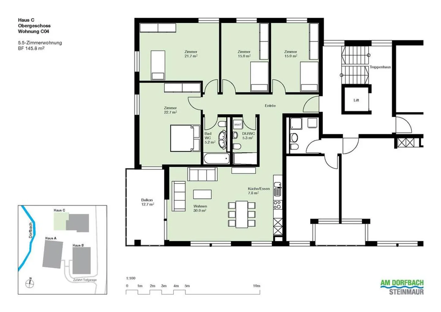 Appartement moderne dans un emplacement calme - Photo 7 sur 7
