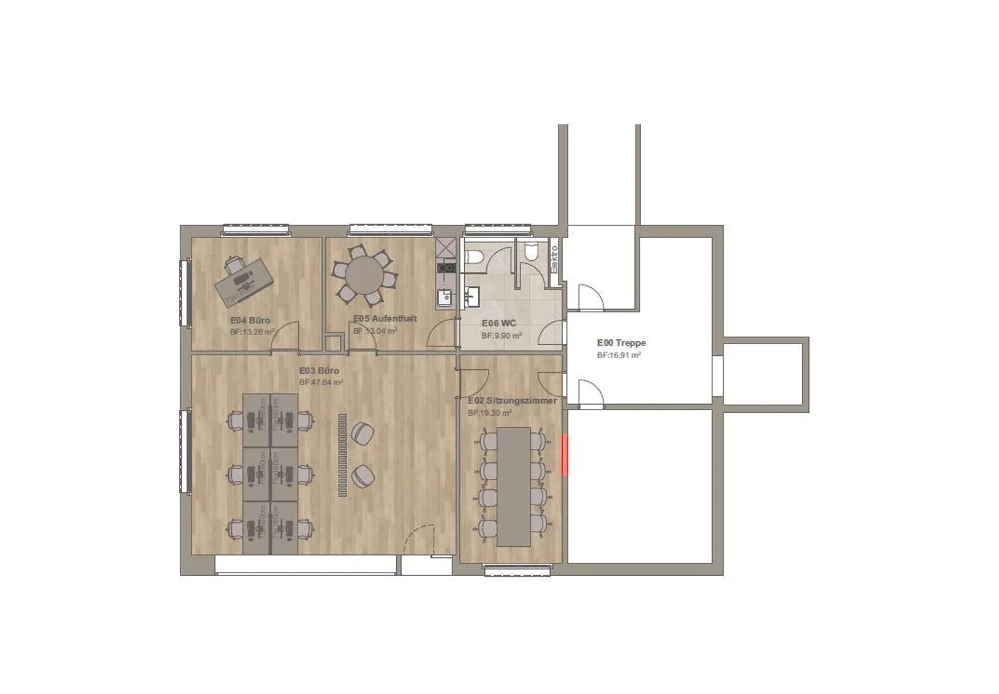 Bureaux modernes et espaces commerciaux combinés avec un penthouse attrayant... - Photo 11 sur 12