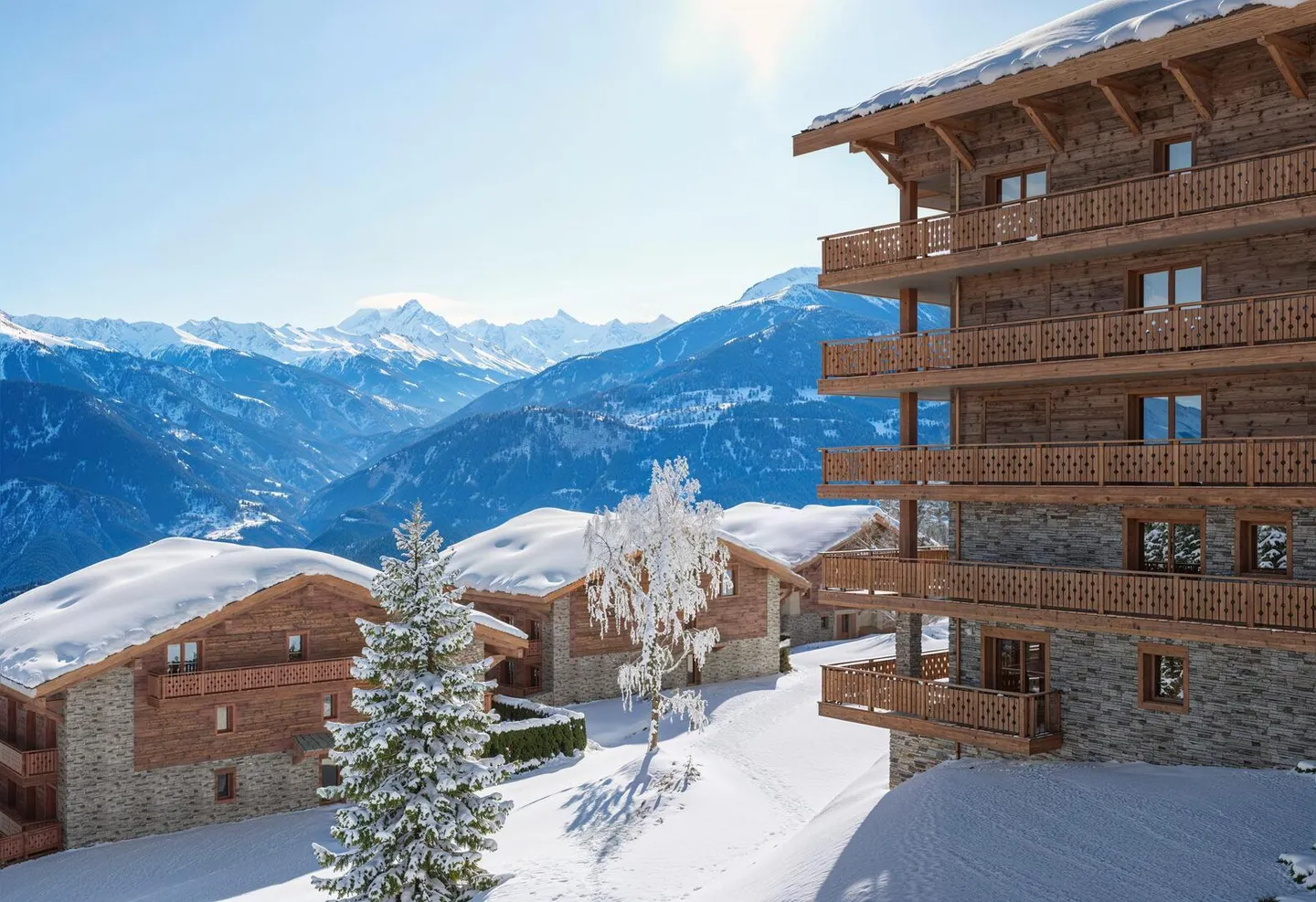 Attico 5.5 stanze - ''Le Guépard'' con servizio alberghiero a Crans-Montana - Foto 3 di 12