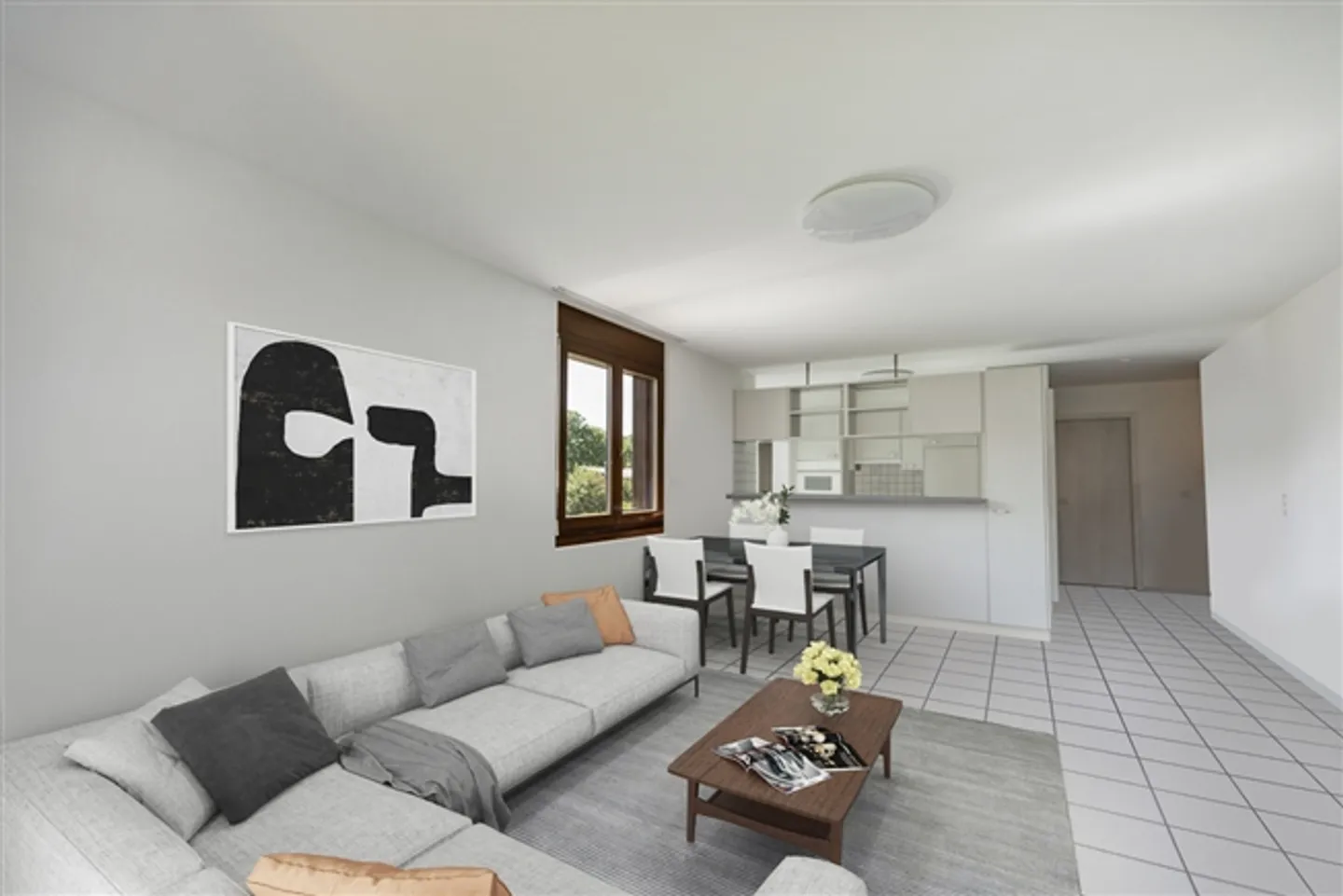 Charming, bright 3.5-room apartment with balcony - Photo 1 of 8