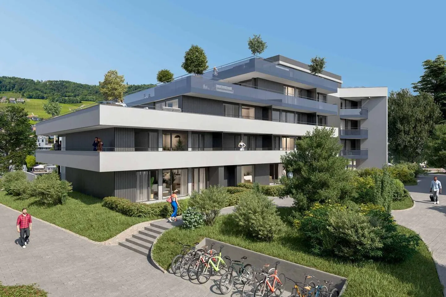 Neues Penthouse mit 5,5 Zimmern und 250 m2 Terrasse - Foto 11 von 11