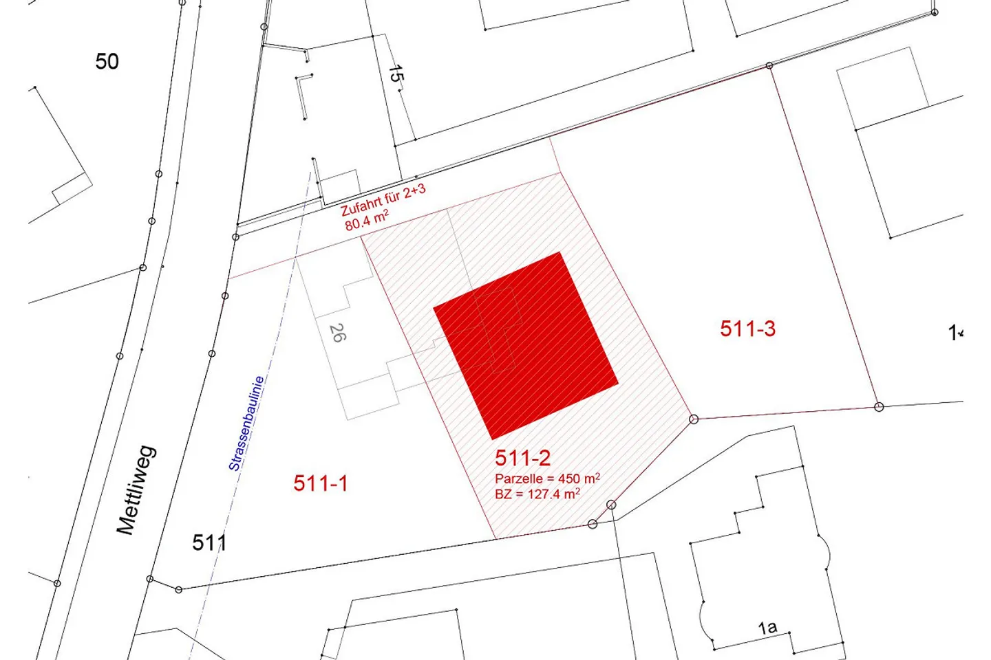 Parcelle de terrain de 450 m² - Photo 3 sur 4