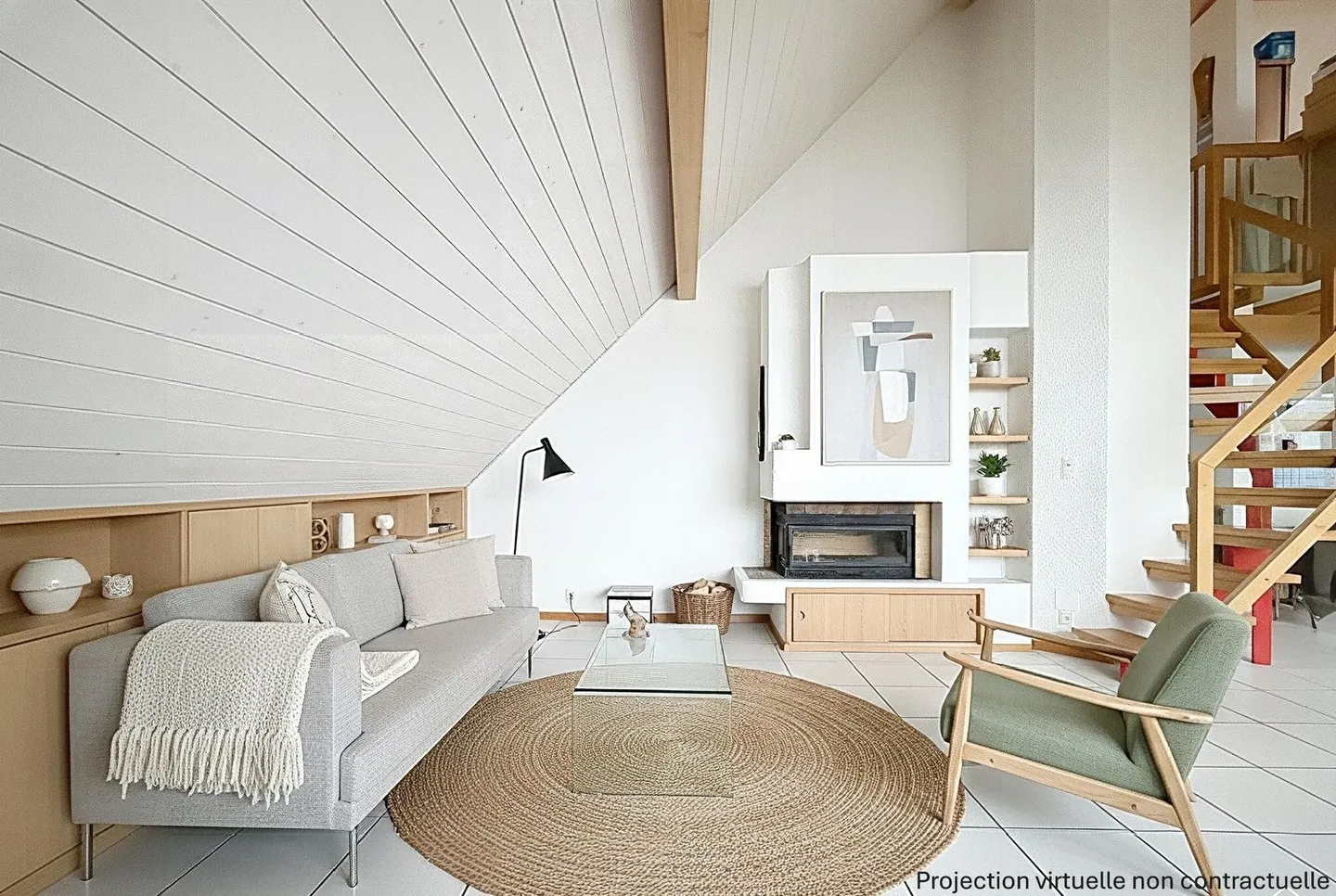 Panorama unique sur le lac et les Alpes - Appartement avec mezzanine et charme particulier - Photo 6 sur 17