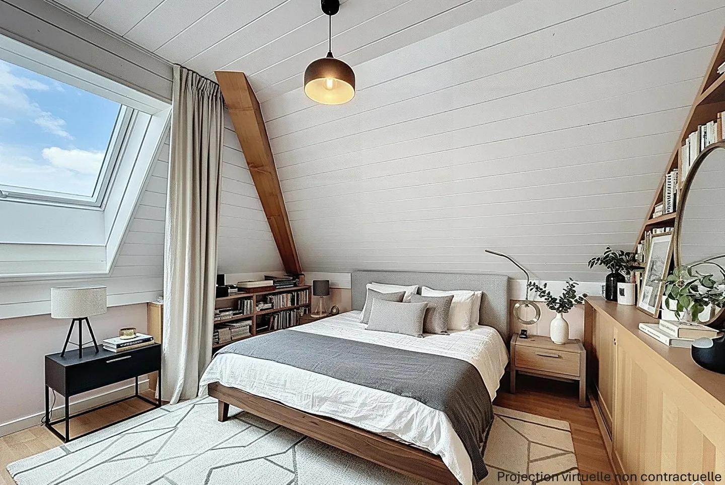 Panorama unique sur le lac et les Alpes - Appartement avec mezzanine et charme particulier - Photo 10 sur 17