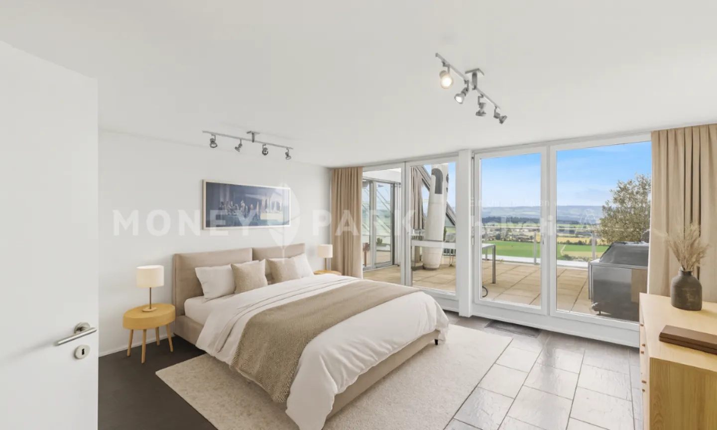 Appartement en terrasse de 4,5 pièces avec vue panoramique exceptionnelle et jardin d'hiver - Photo 3 sur 9