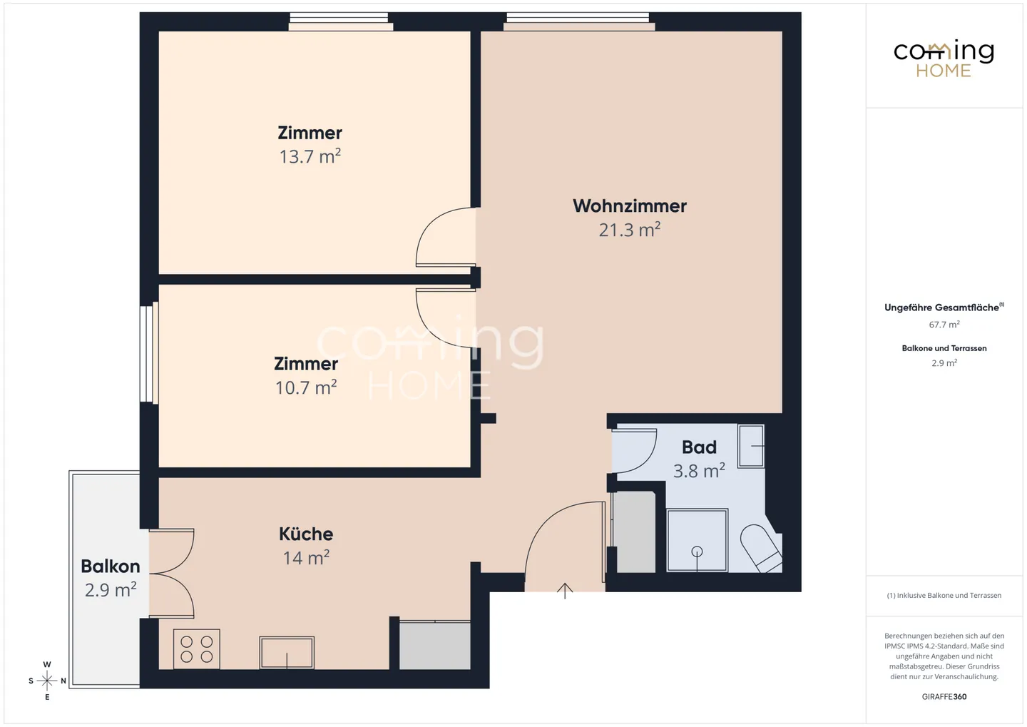 Attractive 3.5 Room Apartment in Visp - Sunny Location, Quiet and with Mountain View - Photo 11 of 11