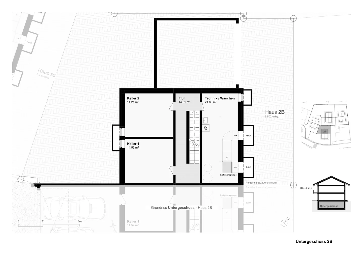 Casa bifamiliare di 5,5 stanze come residenza principale di alta qualità (3C) a Davos Wiesen - Foto 5 di 6