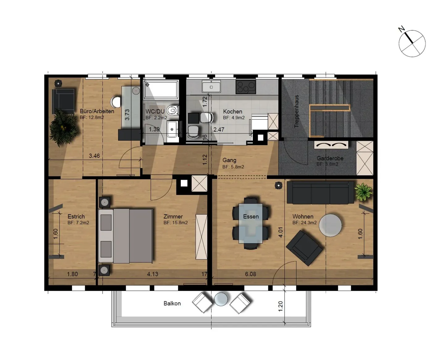 Appartamento 3,5 locali in mansarda - Foto 13 di 16