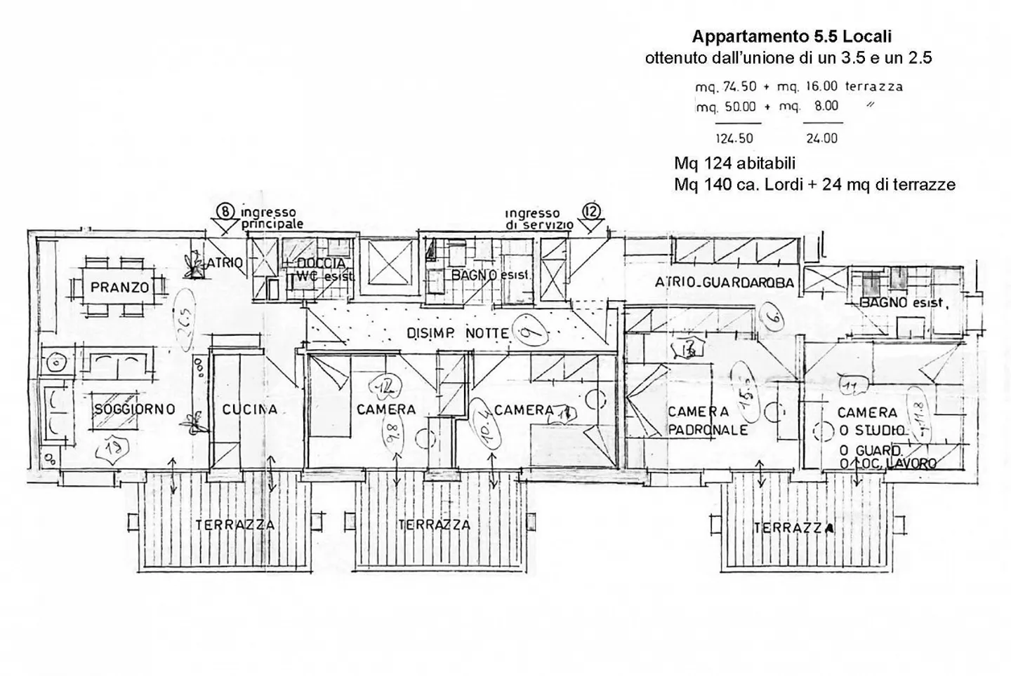 BRIGHT 5.5 ROOMS WITH 3 TERRACES IN RIVA SAN VITALE - Photo 9 of 10