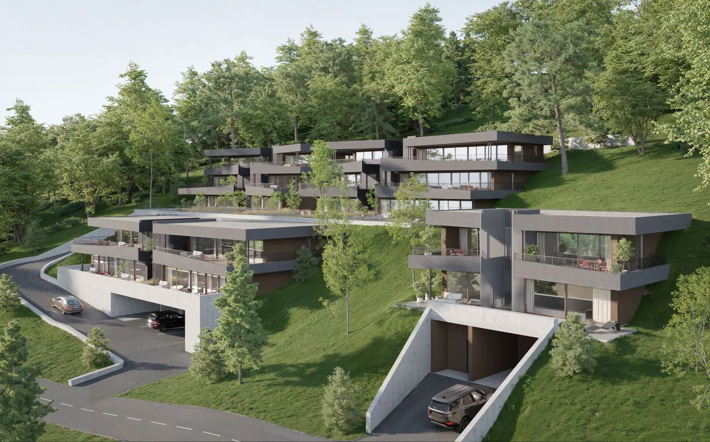 Savièse 16 appartamenti e 1 villa in stile moderno con vista panoramica, nel cuore di una residenza ecologica di alto livello - Foto 4 di 17