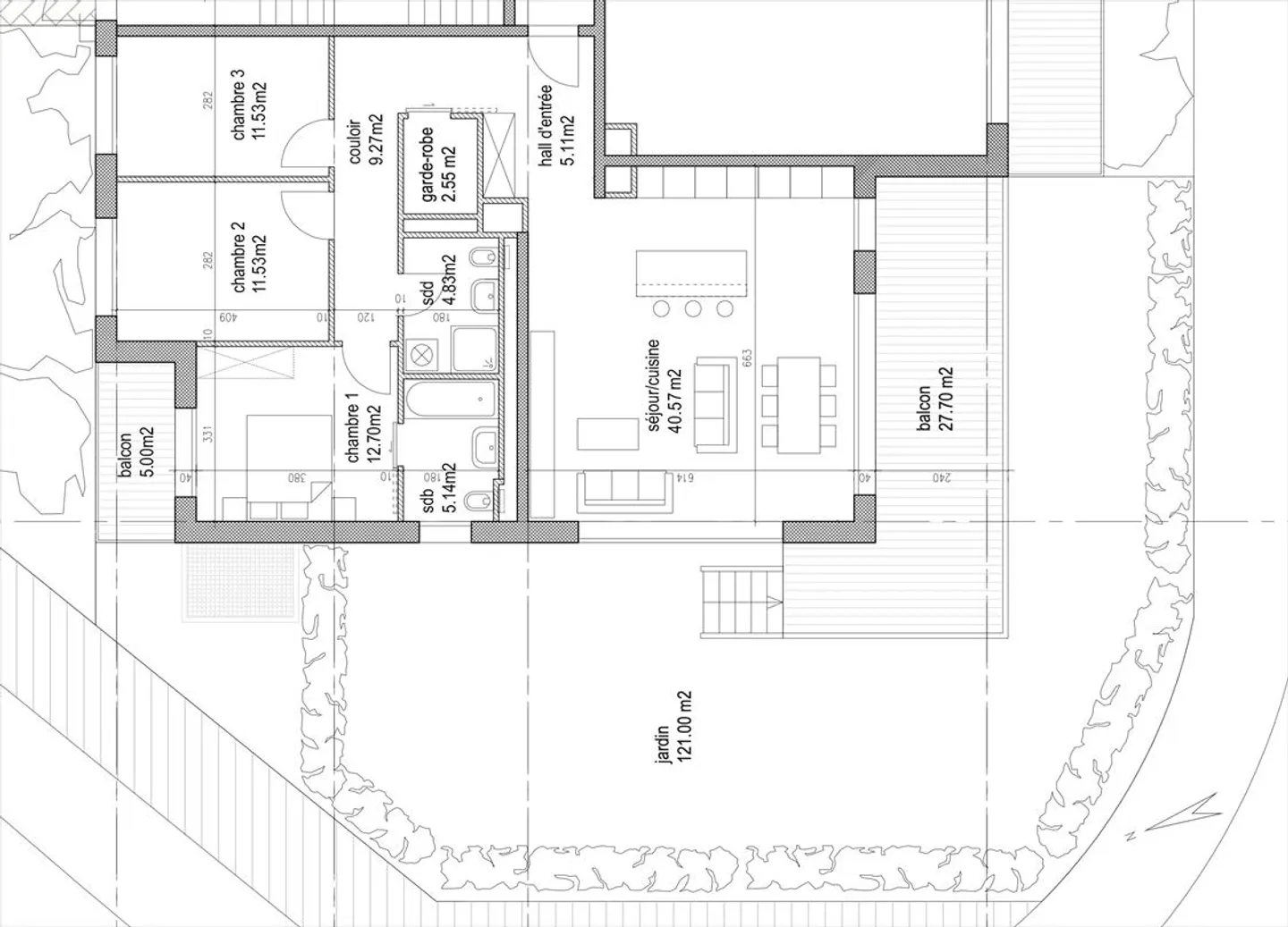Wohnung mit Terrasse 5 Zimmer - Foto 14 von 14