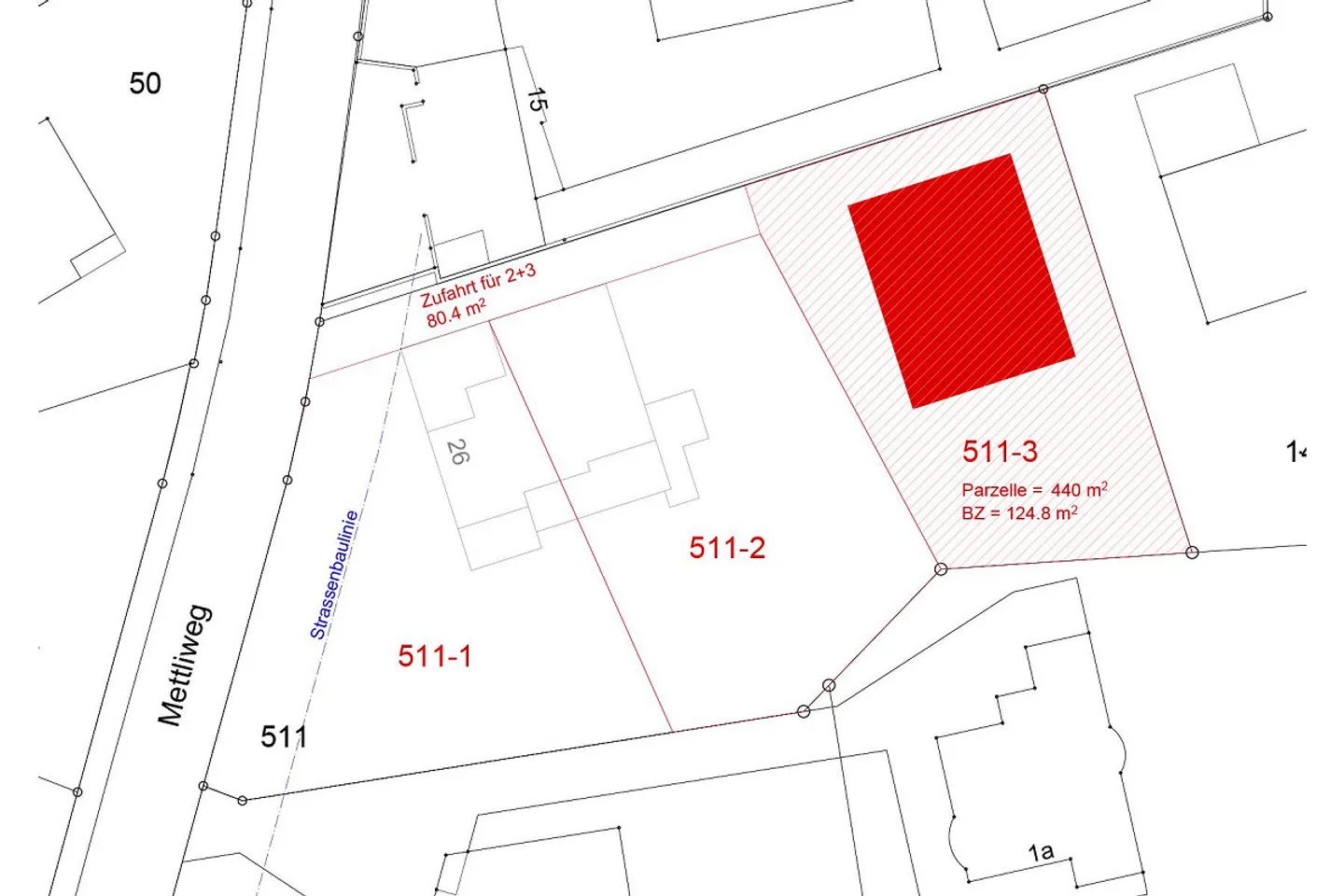 440 m² parcelle de terrain non aménagée - Photo 4 sur 5