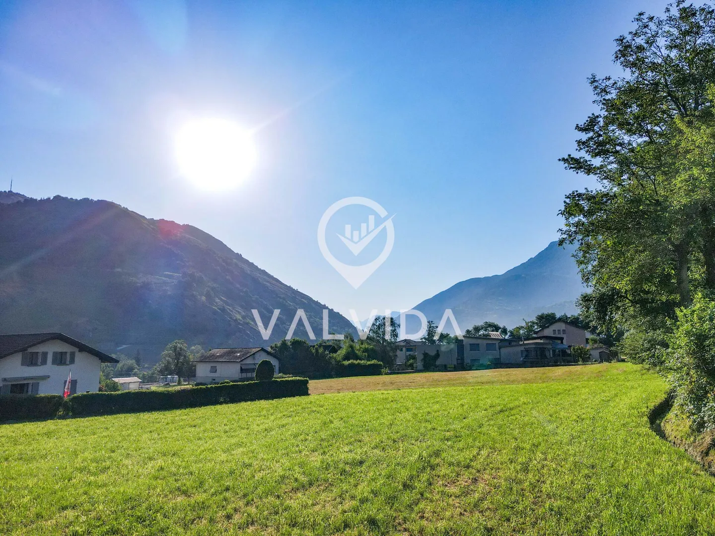 Sunny Plot in Leuk Susten - 1,303 m² Building Potential - Photo 1 of 9