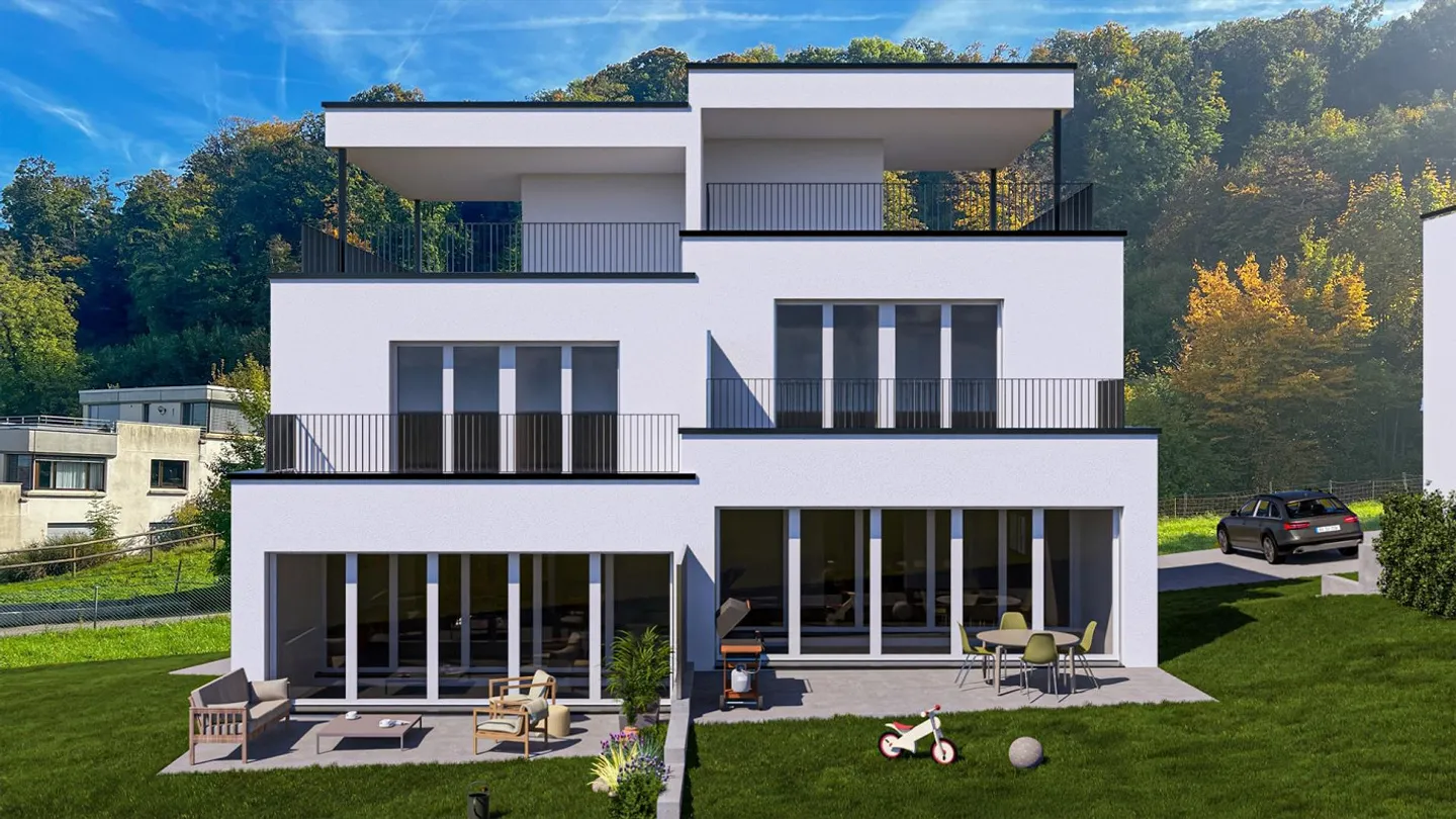 Sunny semi-detached family houses in elevated location with far-reaching views - Photo 7 of 18