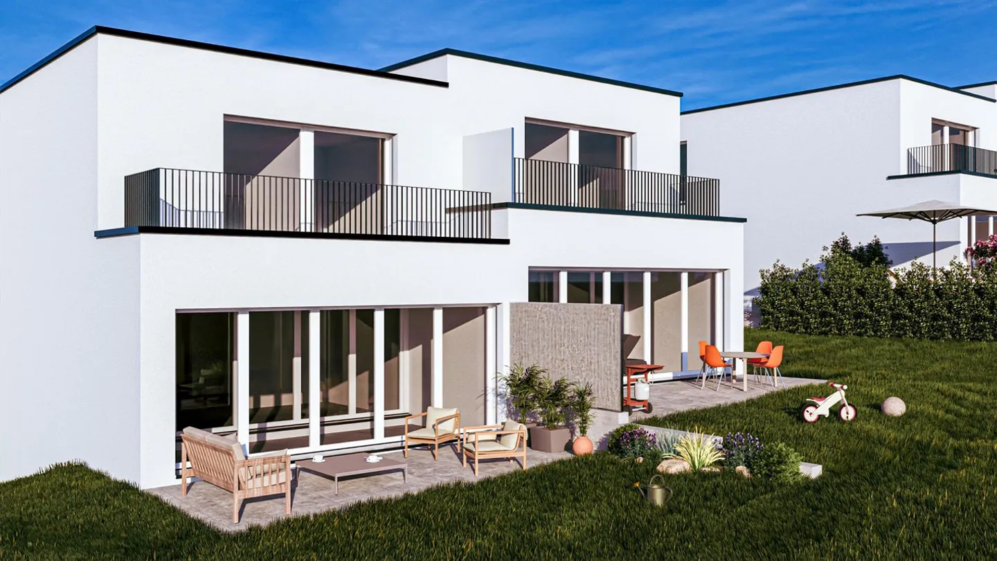 Sunny semi-detached family houses in elevated location with far-reaching views - Photo 9 of 18