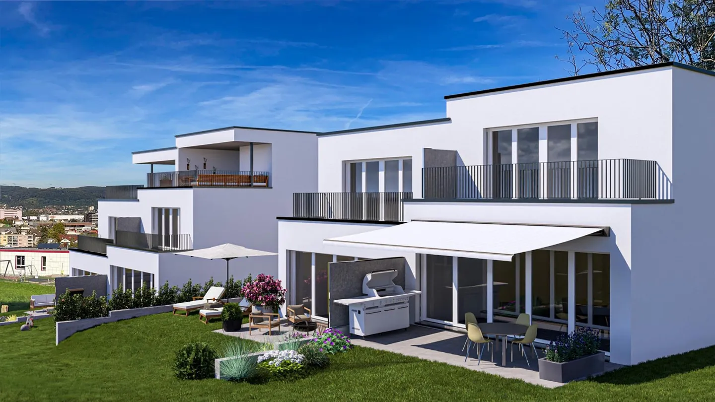 Sunny semi-detached family houses in elevated location with far-reaching views - Photo 13 of 18