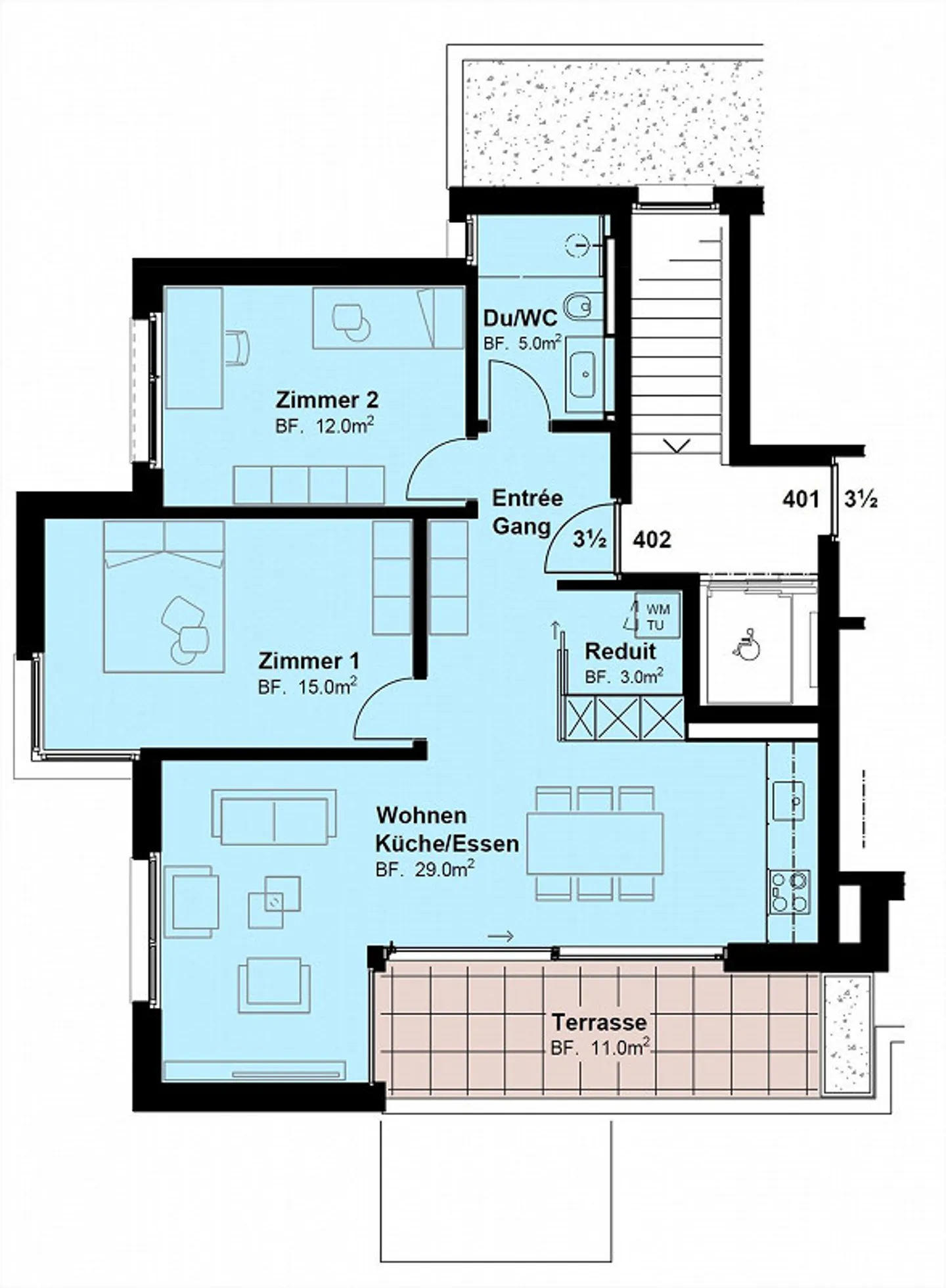 Attico in una posizione popolare a Zurigo Albisrieden - Foto 9 di 9